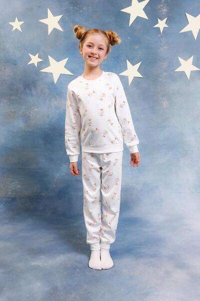 Perendi Set de pijamale pentru fete, 100% bumbac