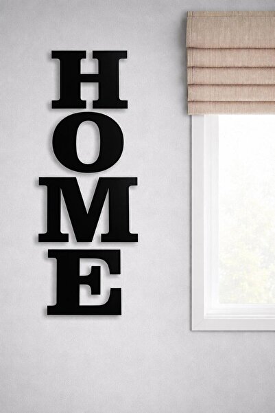 Adil Tasarım Atölyesi Home Yazılı 4'lü Duvar Dekoru Tablo
