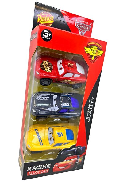 JPT Σετ 3 μεταλλικών αυτοκινήτων die-cast 1:36