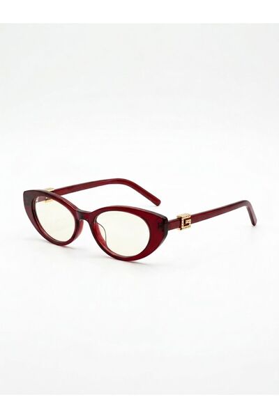 Goldmine Women's Blueblock Goldmine's Oval Blue Light Protection Glasses Burg...