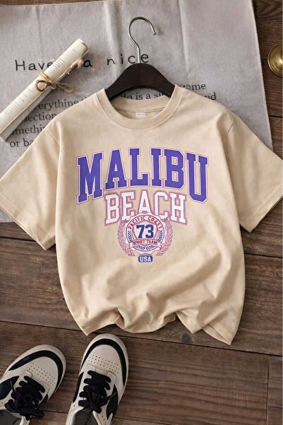 BENROMA Παιδικό μπλουζάκι Unisex με στάμπα Μαλιμπού Μπιτς 6GH3