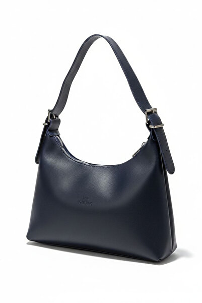 TOFİSA Women's Navy Blue Faux Leather Handbag - 28170-Navy Blue