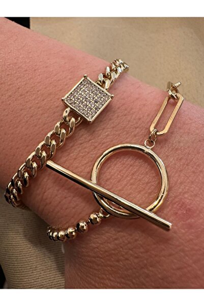 MU&ME BOUTİQUE Bracelet Xuping Ring Chain Model 18 cm