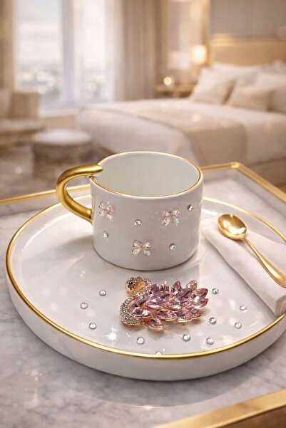luxurychampagnetr Swan Design Luxury Coffee Cup – Engagement, Promise & Brida...