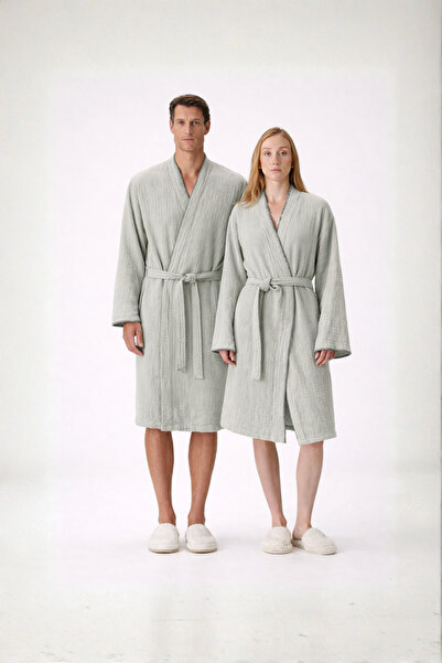 İrya Set de halate de baie din muselină cu 4 straturi, cusute tip țesătură, c...