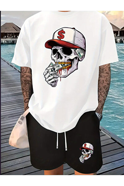 Joetsu Unisex Γυναικεία/Ανδρικά Πολύχρωμα Σορτς και Μπλουζάκια με Προσαρμοσμέ...