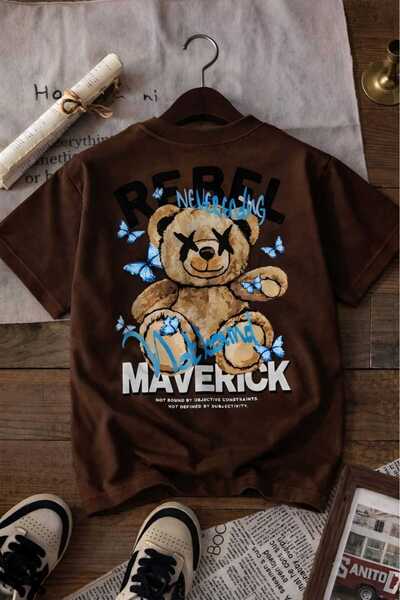 DM DOLCE MORE Παιδικό μπλουζάκι Unisex με στάμπα REBEL 7GH1