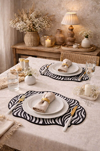 Anadolu Saray Σετ 2 τεμαχίων αμερικανικού σερβιρίσματος από πολυτελές δέρμα μ...