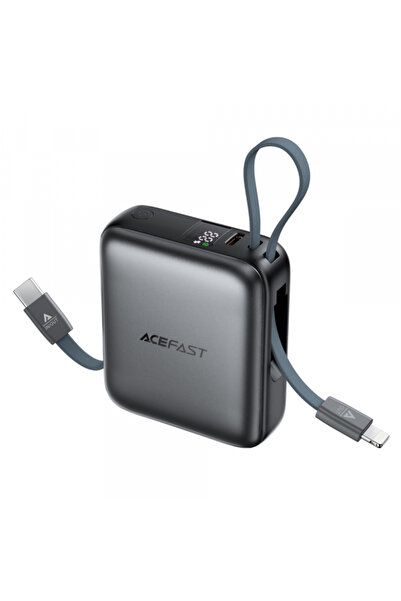 Acefast Εξωτερική μπαταρία, Acefast, 10000mAh, 22.5W, Γκρι