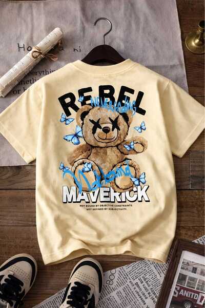 E-ROMA Rebel Printed Unisex Children's T-Shirt 7Gh1