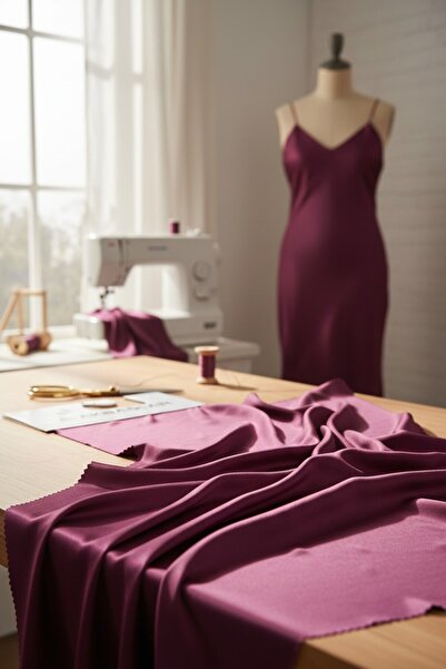 Akbaşlar Lycra Thin Satin Fabric |   1 Meter |   Width: 150cm