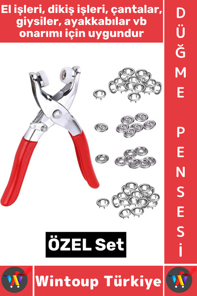 Wintoup #DüğmePensesi Dikiş Çanta Giysi Ayakkabı Tekstil Sabitleme Onarım Met...