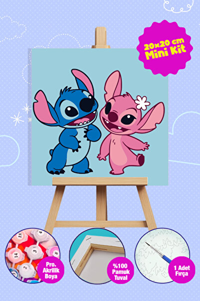 Picasso World Hobby Art Sayılarla Boyama Numaralı Tuval Seti Fırça Boya Dahil...