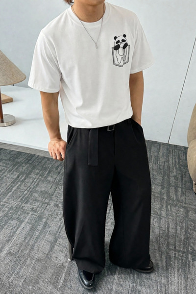 COOL TARZ Μπλουζάκι Unisex με στάμπα Panda – Άνετη εφαρμογή, casual στυλ