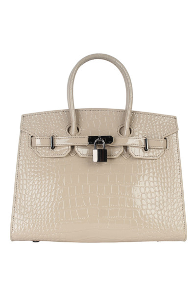 Carino Luxury Design Patent Crocodile Leather Pattern Handbag for Women, High...