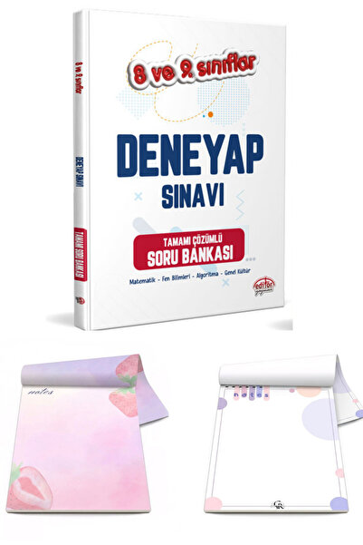 Editör Yayınevi 8 Ve 9. Sınıflar İçin Deneyap Sınavı Çözümlü Soru Bankası & 2...