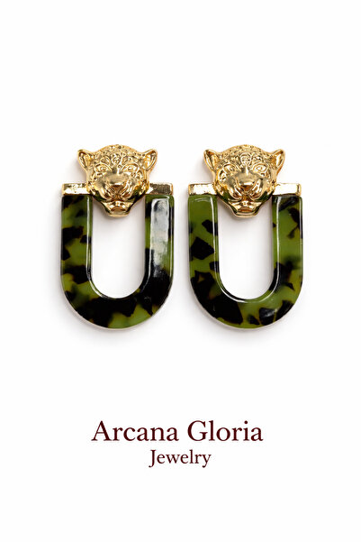 XUPING JEWELRY Gold Vip Aslan Baş Model Altın Kaplama Şık Günlük Kadın Küpe