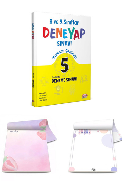 Editör Yayınevi Editör 8 Ve 9. Sınıflar İçin Deneyap Sınavı Çözümlü 5 Deneme ...