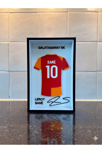 NadarStudio Galatasaray Temalı Özel Tasarım Kişiye Özel Forma Çerçevesi 22x14...
