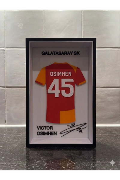 NadarStudio Galatasaray Temalı Özel Tasarım Kişiye Özel Forma Çerçevesi 22x14...