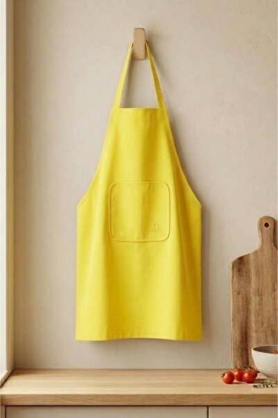 United Colors of Benetton Be-28474-ye 100% cotton 75*85 cm flat kitchen apron...