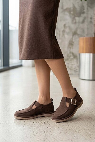 Ayakkabı Fuarı Elit BTBFZ02 Γυναικεία Casual Παπούτσια Καφέ