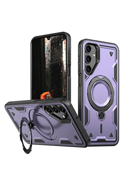 VERTEK Husa Hybrid Armor MagRing MultiAngle για Samsung Galaxy A25, Mov