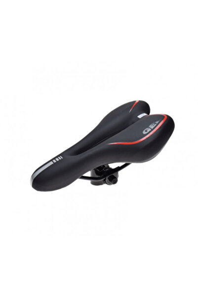 WMX Sa bicicleta, confort gel, cu gaura ventilatie, culoare negru/rosu