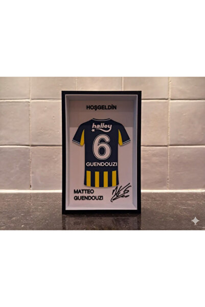 NadarStudio Fenerbahçe Temalı 22x14 Özel Futbol Çerçevesi | Kişiye Özel Forma...