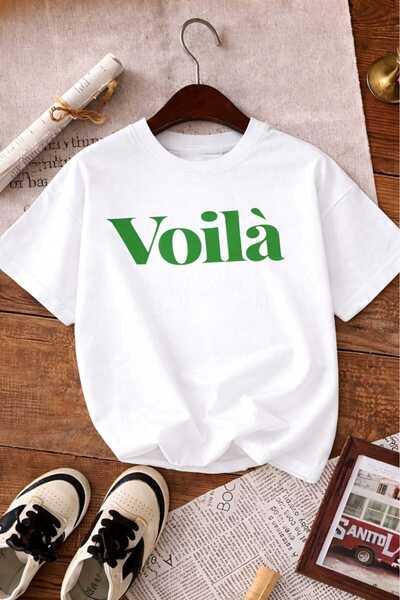 BENROMA تي شيرت مطبوع عليه فيولا للأطفال من الجنسين 6GH2