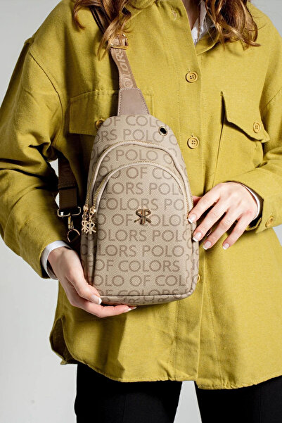 Polo Of Colors Kadın Trend Monogram Ayarlanabilir Askılı Bel ve Vücut Çantası
