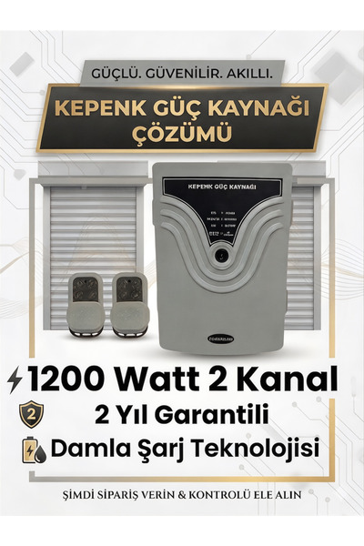 İzmaksan 1200 Watt 2 Kepenk İçin Güç Kaynağı