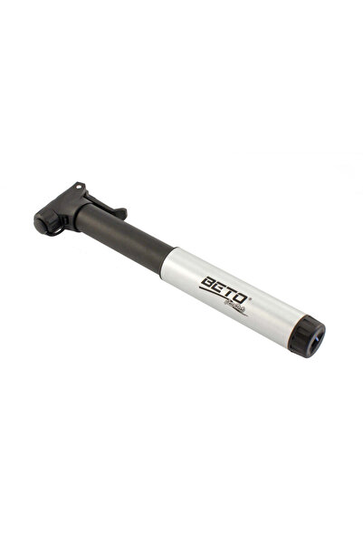 BETO Pocket hand pump, made of aluminum, length 17cm, AV, DV, FV valve, silve...