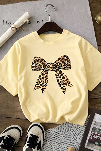 BENROMA Ribbon Printed Unisex Children's T-Shirt 8Gh1