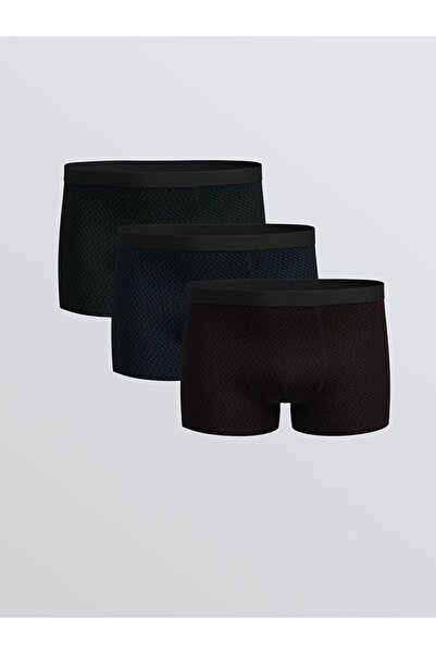 LC Waikiki Standard Mold Cotton Flexible Men's Boxers 3-Piece