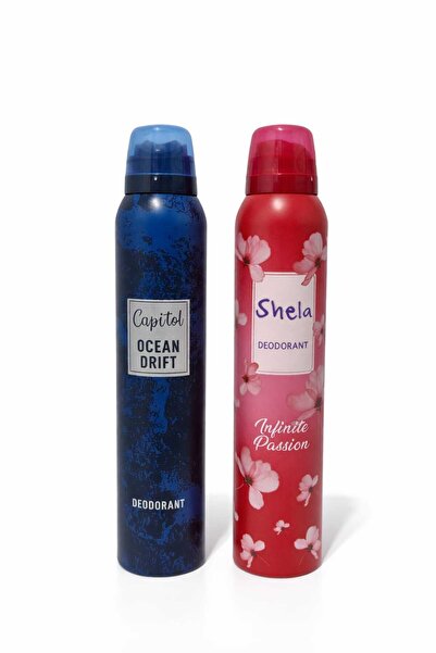 Capitol Ocean Drift Erkek Deodorant ve Shela İnfinite Passion Kadın Deodorant...