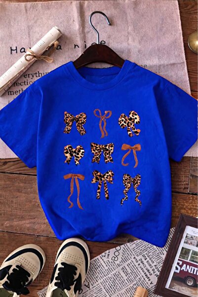 E-ROMA Ribbon Printed Unisex Children's T-Shirt 8Gh4