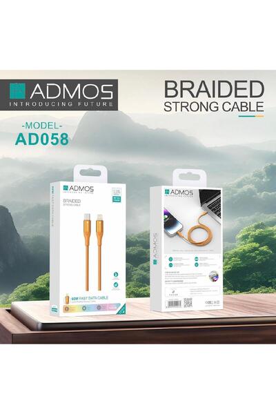ADMOS AD058 60W Braided USB-C to Lightning Fast Charging & Data Cable