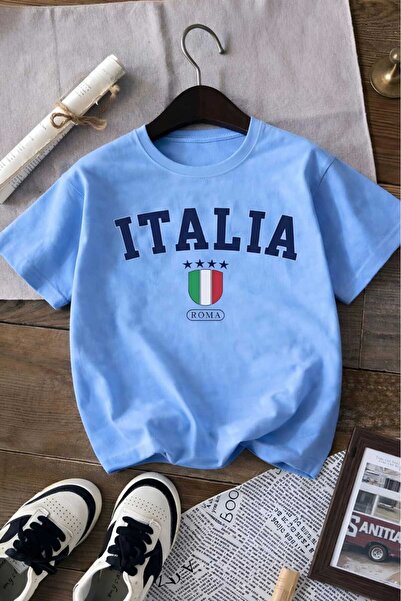 DM DOLCE MORE Παιδικό μπλουζάκι Unisex με στάμπα Ιταλίας 8GH5