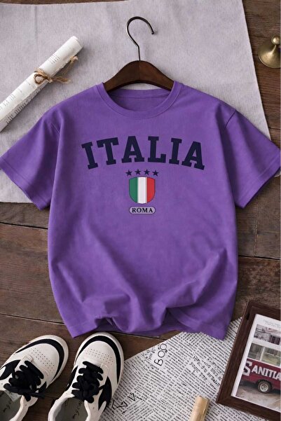 E-ROMA Παιδικό μπλουζάκι Unisex με στάμπα Ιταλίας 8GH5