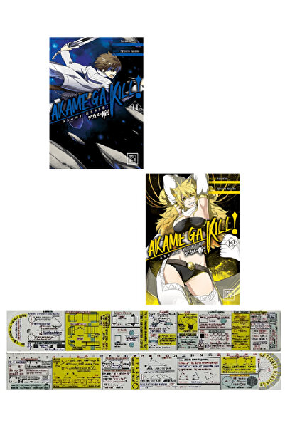 Athica Akame Ga Kill 11-12. Ciltler Manga Seti + Özel Cetvel