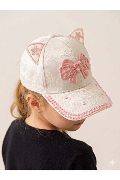 benitto kids Καπέλο για κορίτσια Kitti 5-8 ετών με διακόσμηση από χάντρες