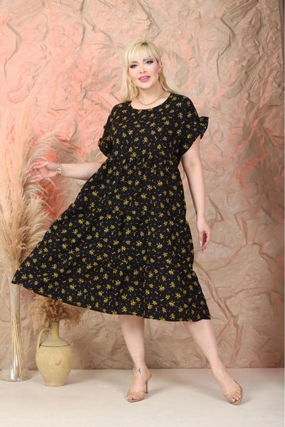 mervemoda Women's Summer Plus Size Dress