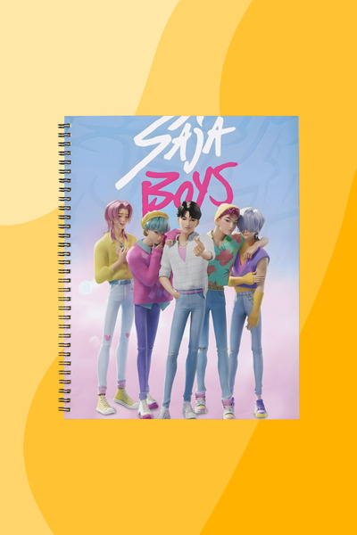 SEKİZELLİİKİ SAJA BOYS -BASKILI TASARIM DEFTER