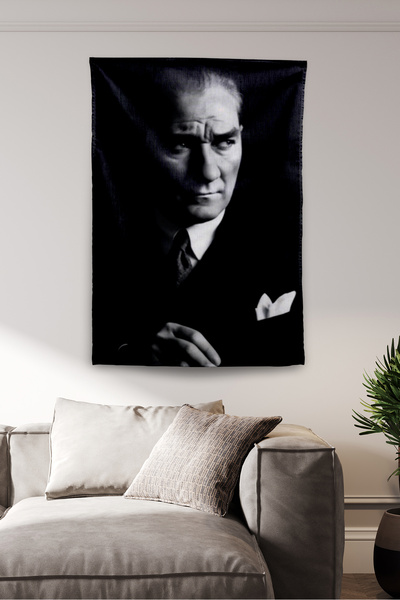 Vagonik Ataturk Themed Wall Covering Tapestry Pattern 426