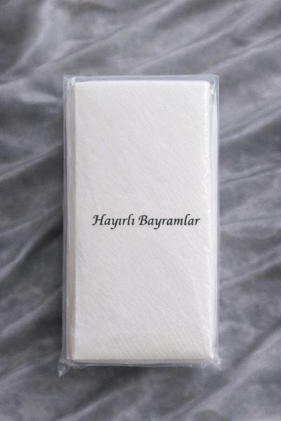 ŞEHRAZAT HANDMADE TASARIM 10 LU KARIŞIK YAZILI SUNUM PEÇETESİ