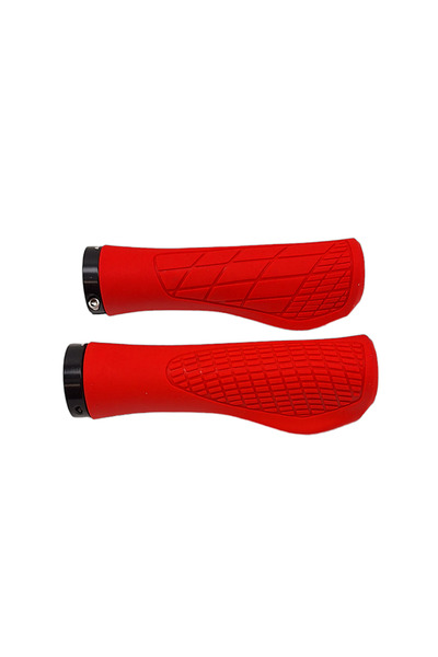 DSX Set 2 mansoane ergonomice, JET GR6639, culoare rosu, L 133mm, inel de fix...