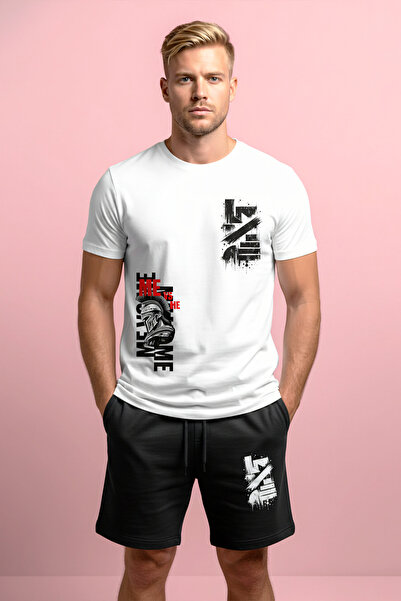 MODEX STYLE Premium 100% Cotton Men's Printed T-Shirt and Shorts Set - Summer...