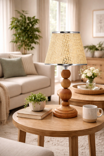 571 Store Wooden Decorative Table Lampshade Night Light Bedside Lamp