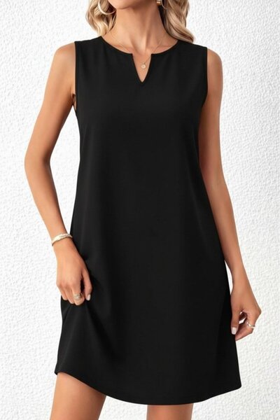 Wear Up Γυναικείο Μίνι Εισαγόμενο Φόρεμα Κρεπ με λουράκια και λαιμόκοψη V